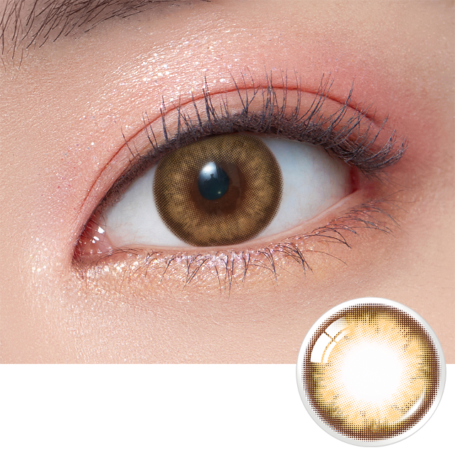 Olens Honey shine 1 day 日拋 10p Brown