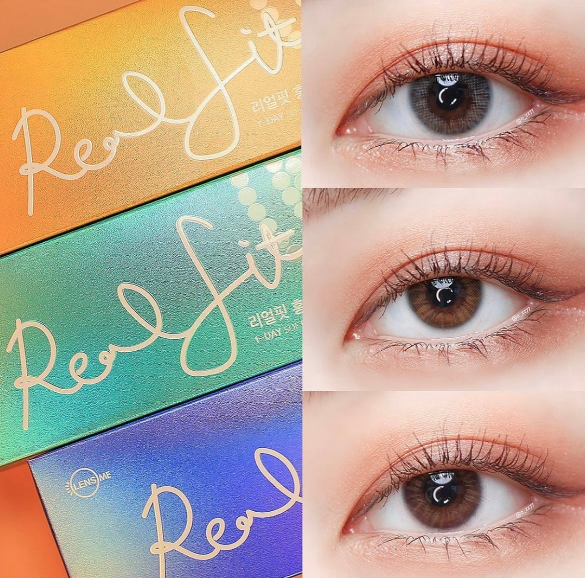 Lensme akma real fit 1 day 日拋 30p choco