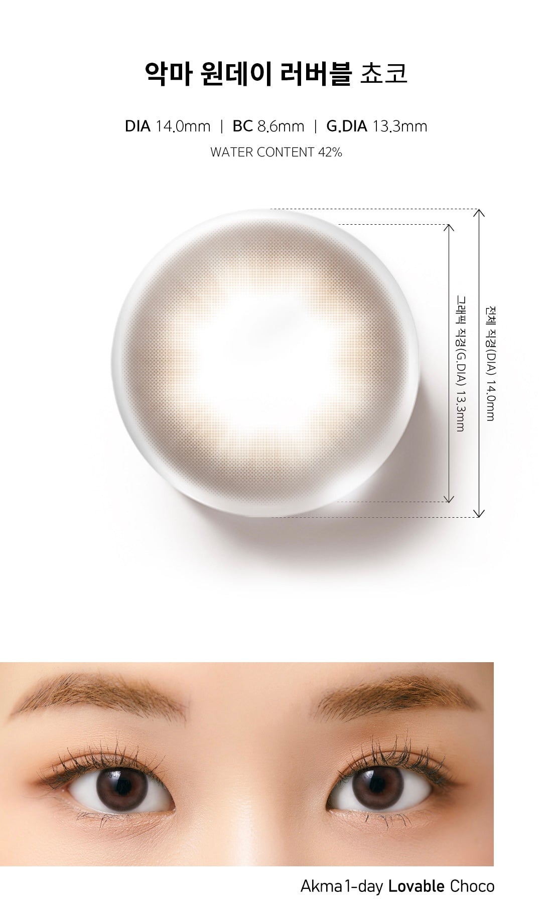 Lensme akma lovable 1 day 日拋 30p choco