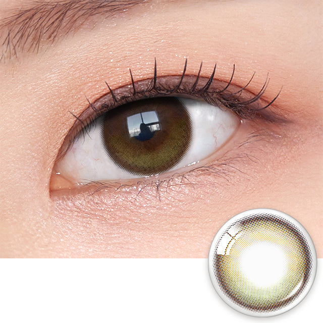 Olens Eyelighter Glowy 1 day 日拋 10p Golden Olive