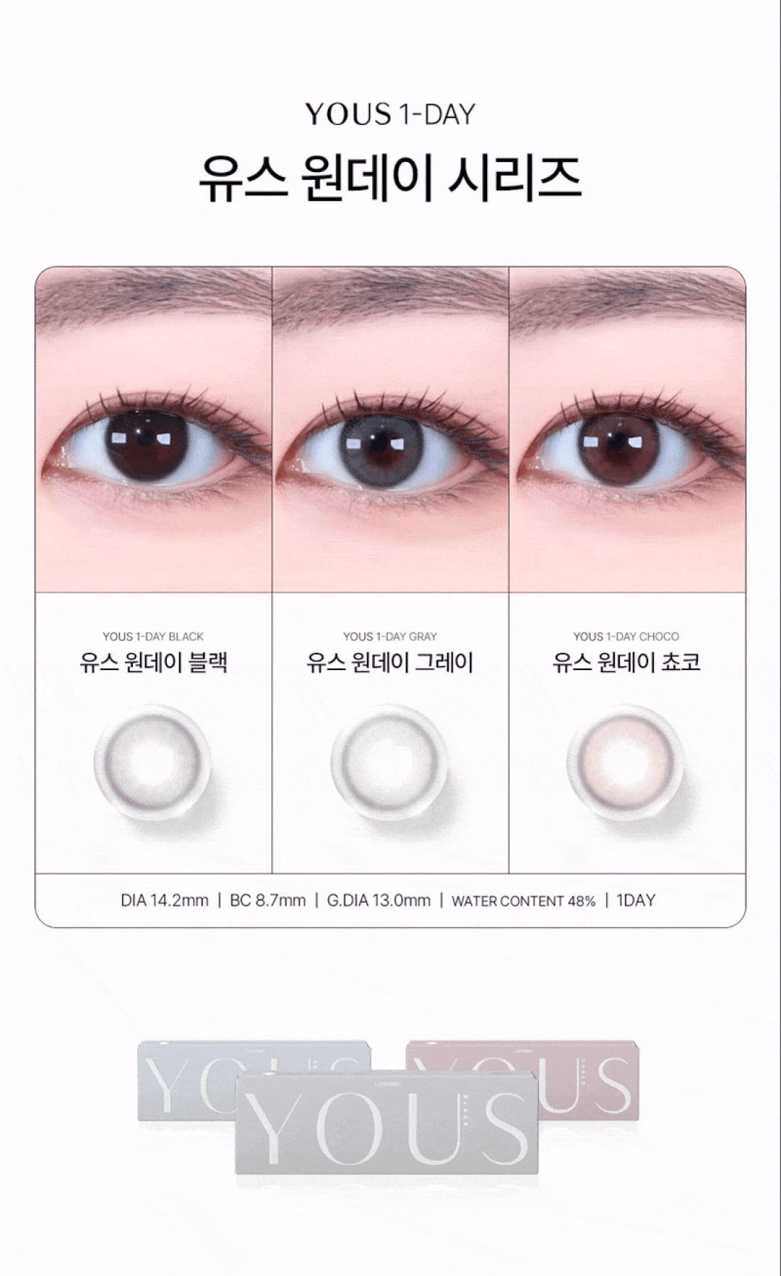 Lensme yous 1 day 日拋 10p gray