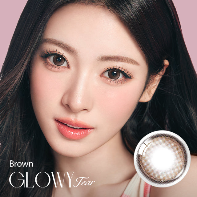 Olens month 月拋 2p Glowy Tear Brown