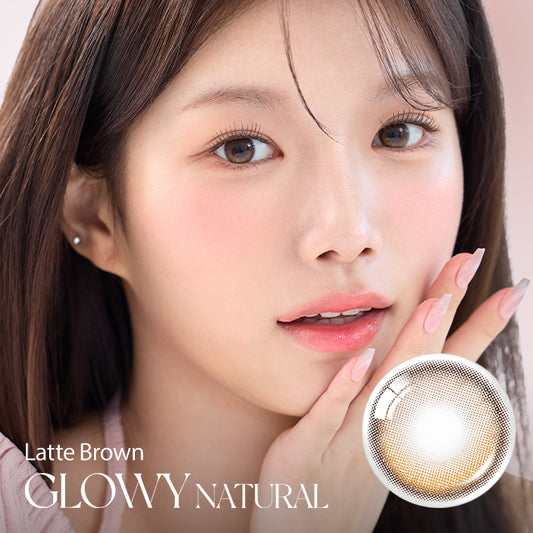 Olens month 月拋 2p Glowy Natural Latte Brown
