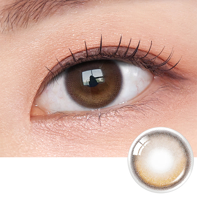Olens month 月拋 2p Glowy Natural Latte Brown